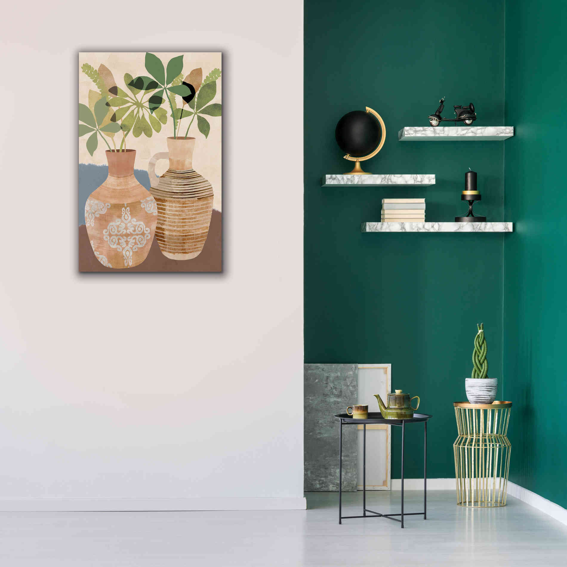 'Boho Still Life II' by Flora Kouta Giclee Canvas Wall Art,26 x 40
