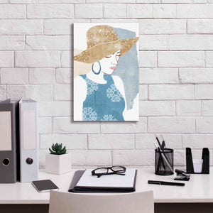 'Chapeau Boho I' by Flora Kouta Giclee Canvas Wall Art,12 x 18