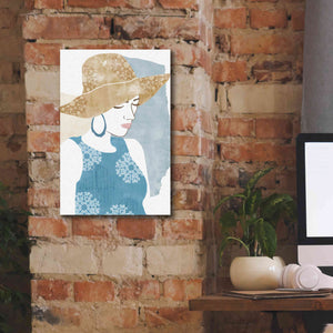 'Chapeau Boho I' by Flora Kouta Giclee Canvas Wall Art,12 x 18