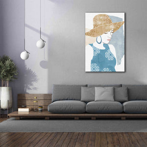 'Chapeau Boho I' by Flora Kouta Giclee Canvas Wall Art,40 x 60