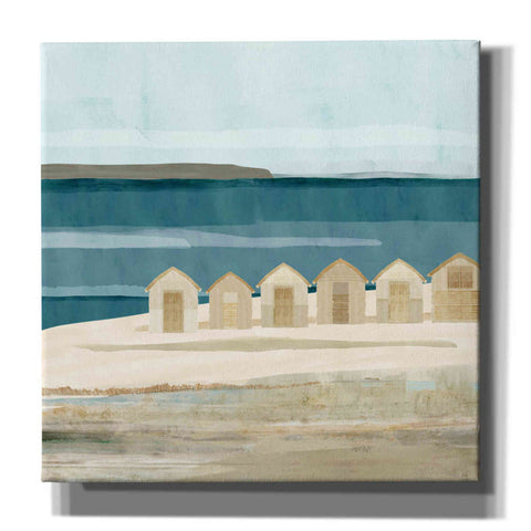 Image of 'Stone Bay Huts III' by Flora Kouta Giclee Canvas Wall Art