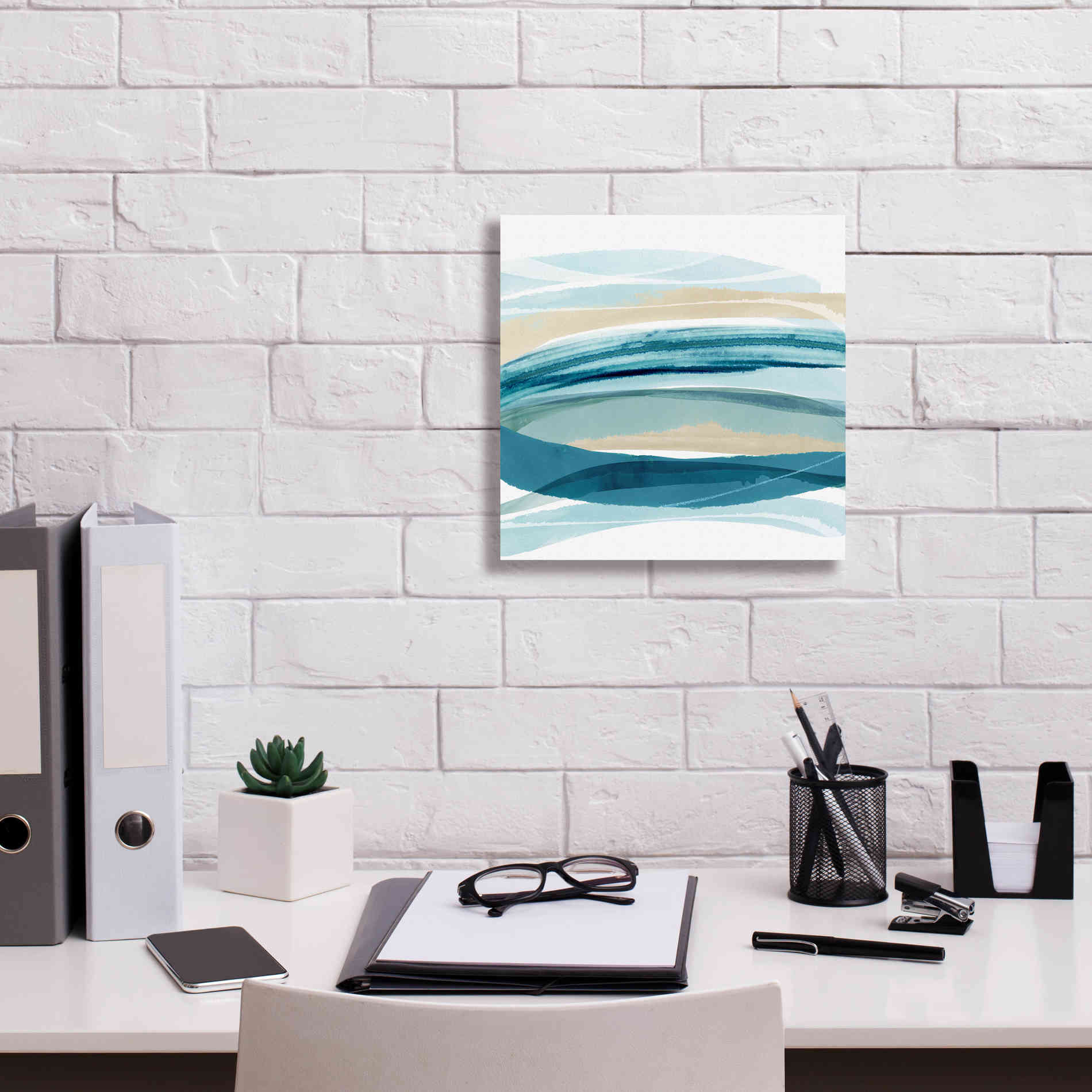 'Cirrus Flow I' by Flora Kouta Giclee Canvas Wall Art,12 x 12