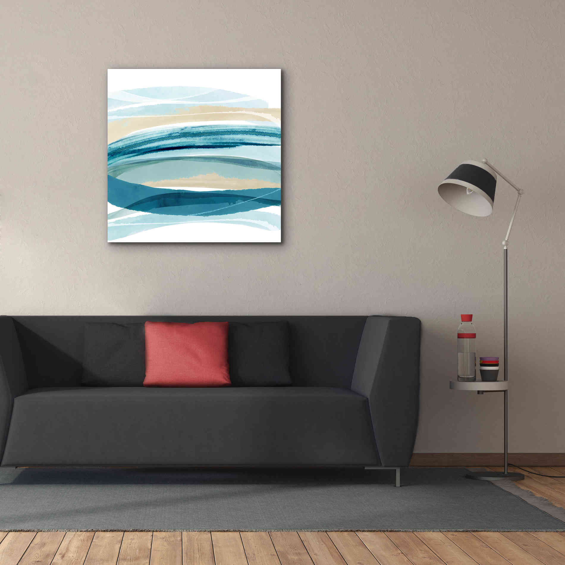 'Cirrus Flow I' by Flora Kouta Giclee Canvas Wall Art,37 x 37