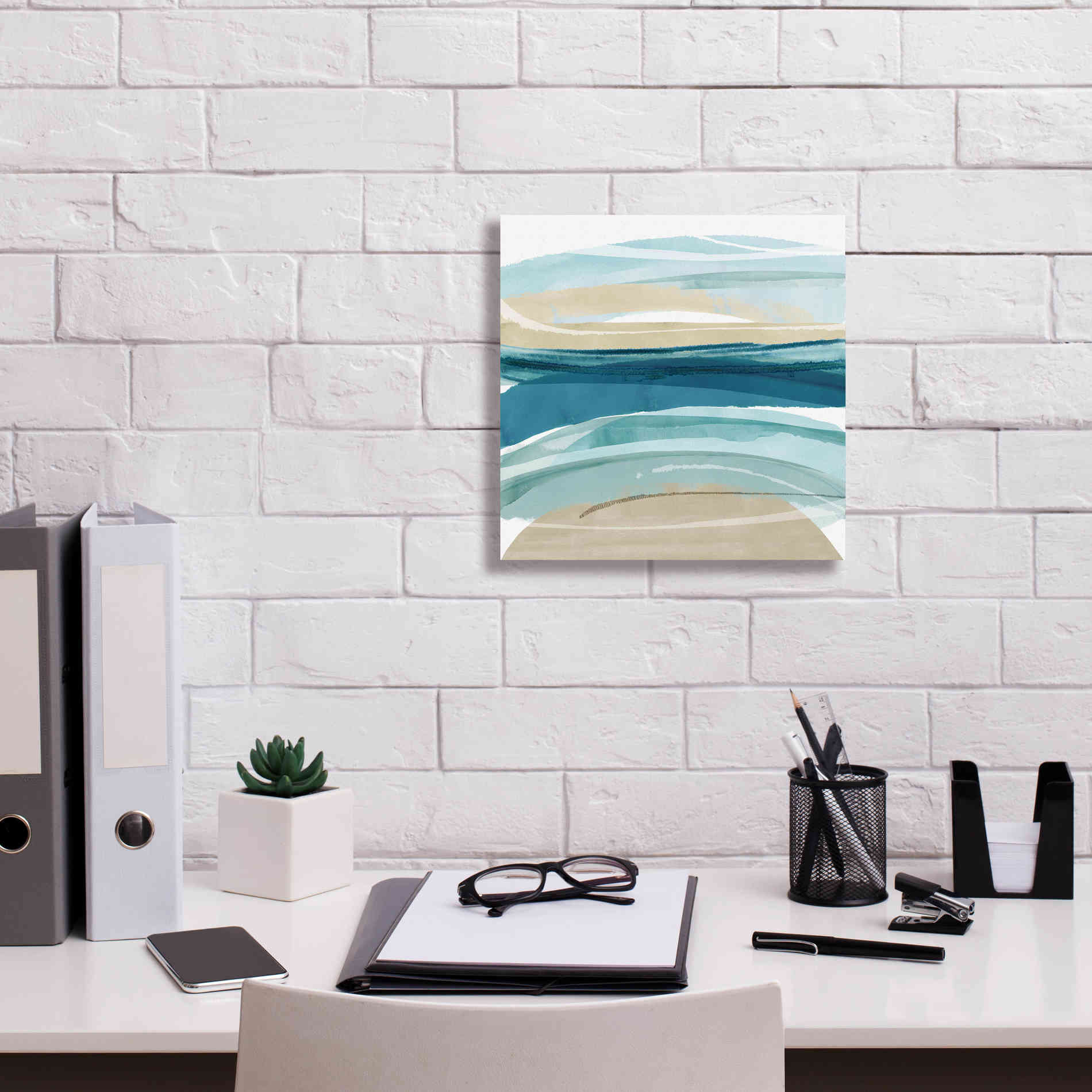 'Cirrus Flow II' by Flora Kouta Giclee Canvas Wall Art,12 x 12