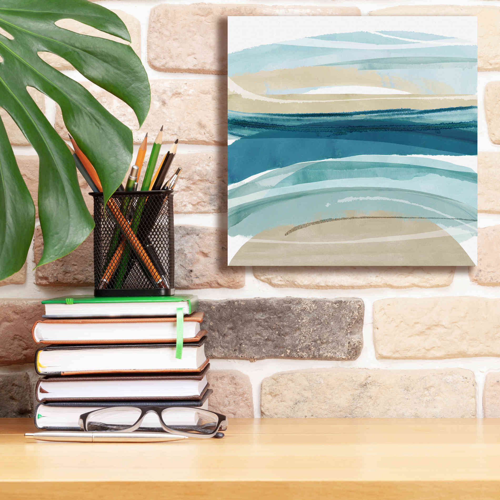 'Cirrus Flow II' by Flora Kouta Giclee Canvas Wall Art,12 x 12