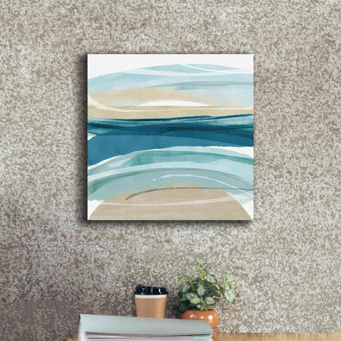 Image of 'Cirrus Flow II' by Flora Kouta Giclee Canvas Wall Art,18 x 18