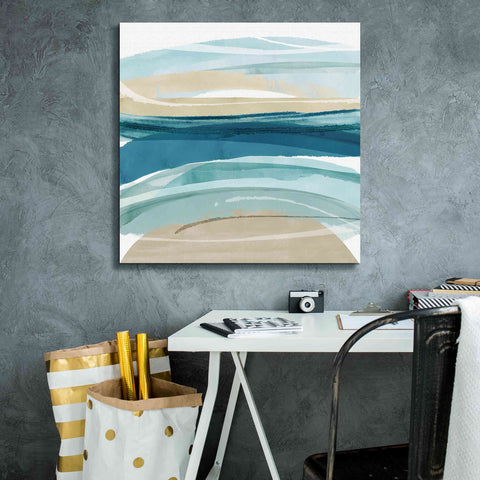 Image of 'Cirrus Flow II' by Flora Kouta Giclee Canvas Wall Art,26 x 26