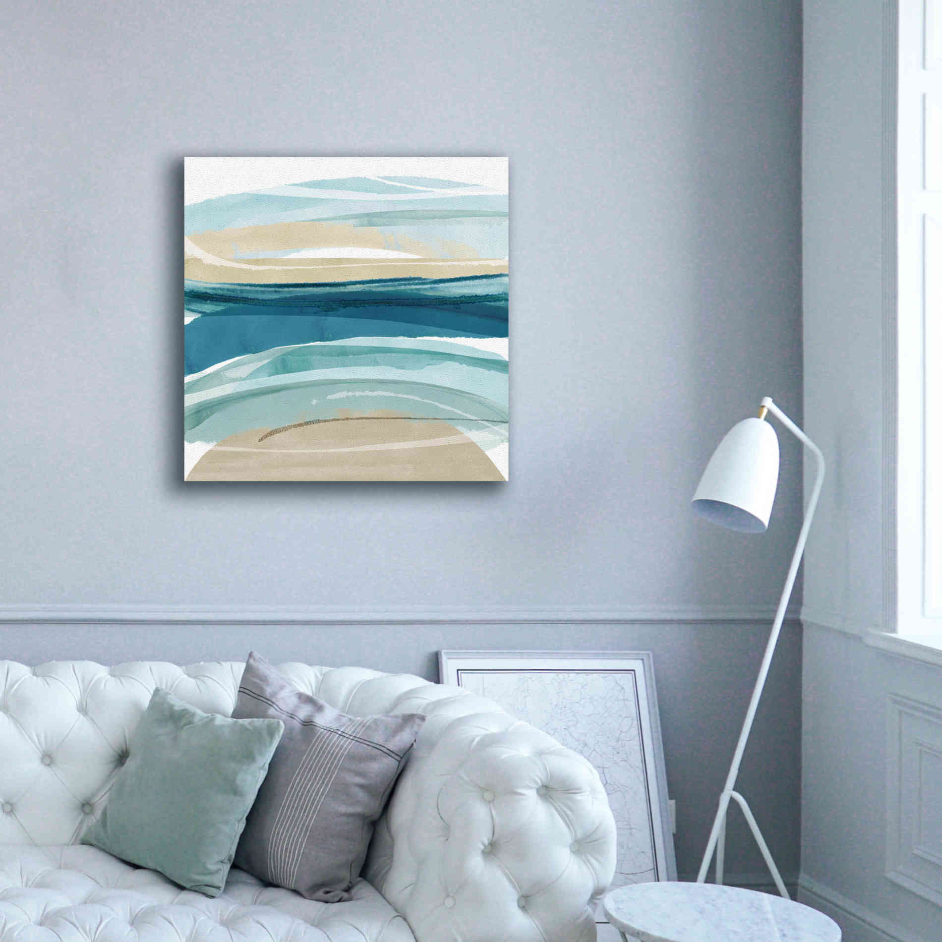 'Cirrus Flow II' by Flora Kouta Giclee Canvas Wall Art,37 x 37