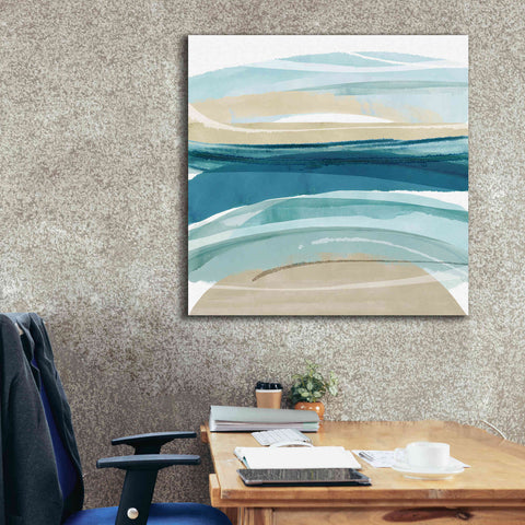 Image of 'Cirrus Flow II' by Flora Kouta Giclee Canvas Wall Art,37 x 37