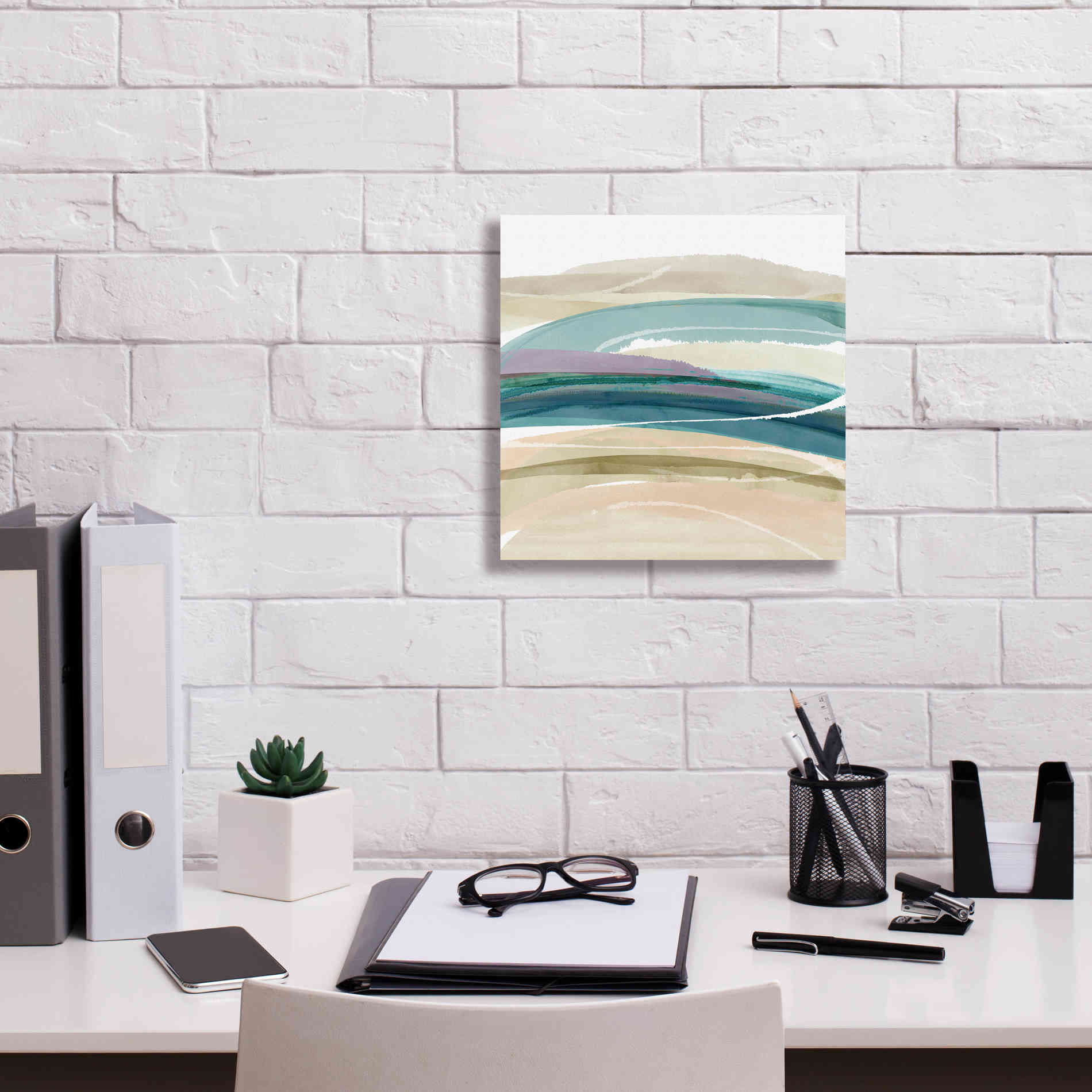 'Cirrus Flow III' by Flora Kouta Giclee Canvas Wall Art,12 x 12