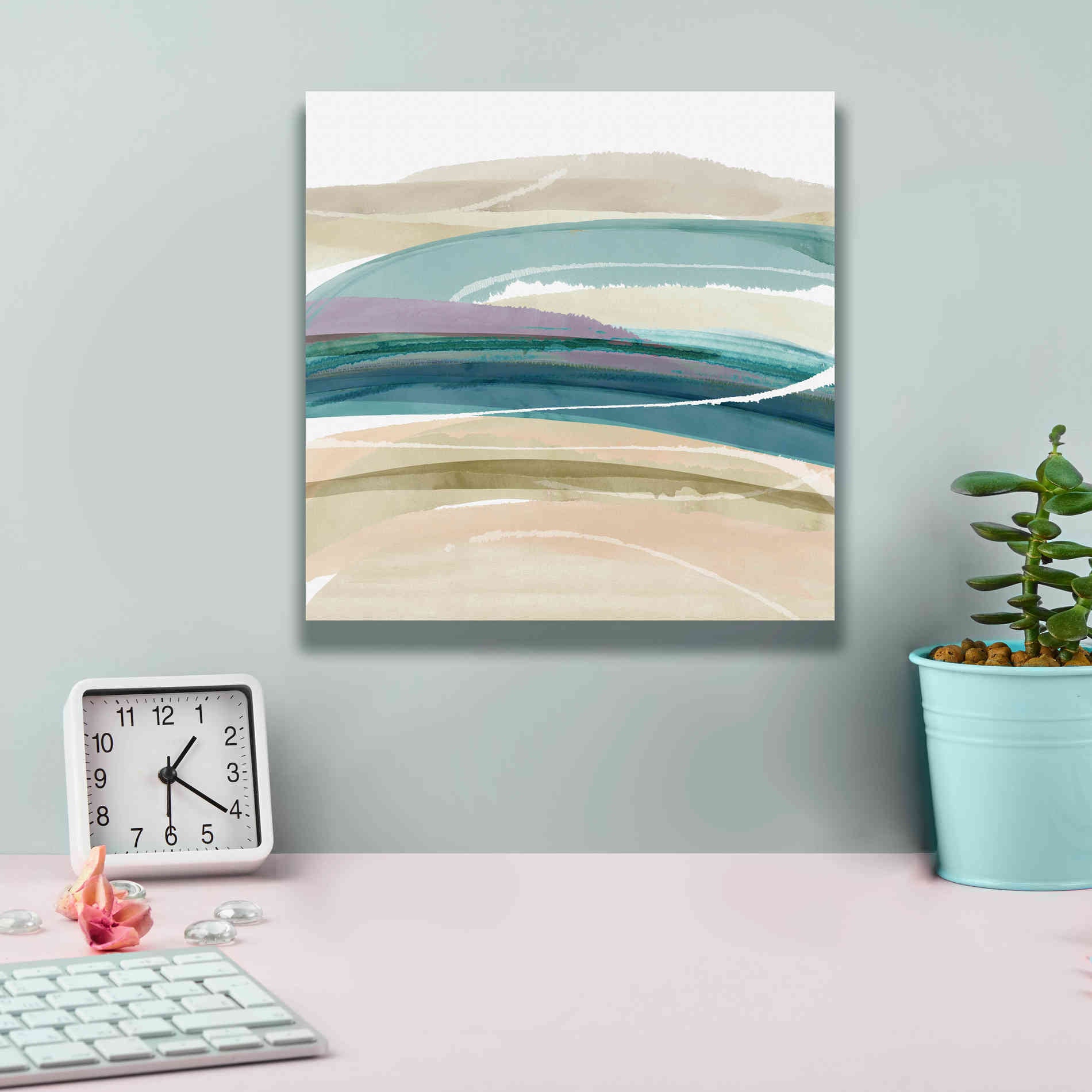 'Cirrus Flow III' by Flora Kouta Giclee Canvas Wall Art,12 x 12