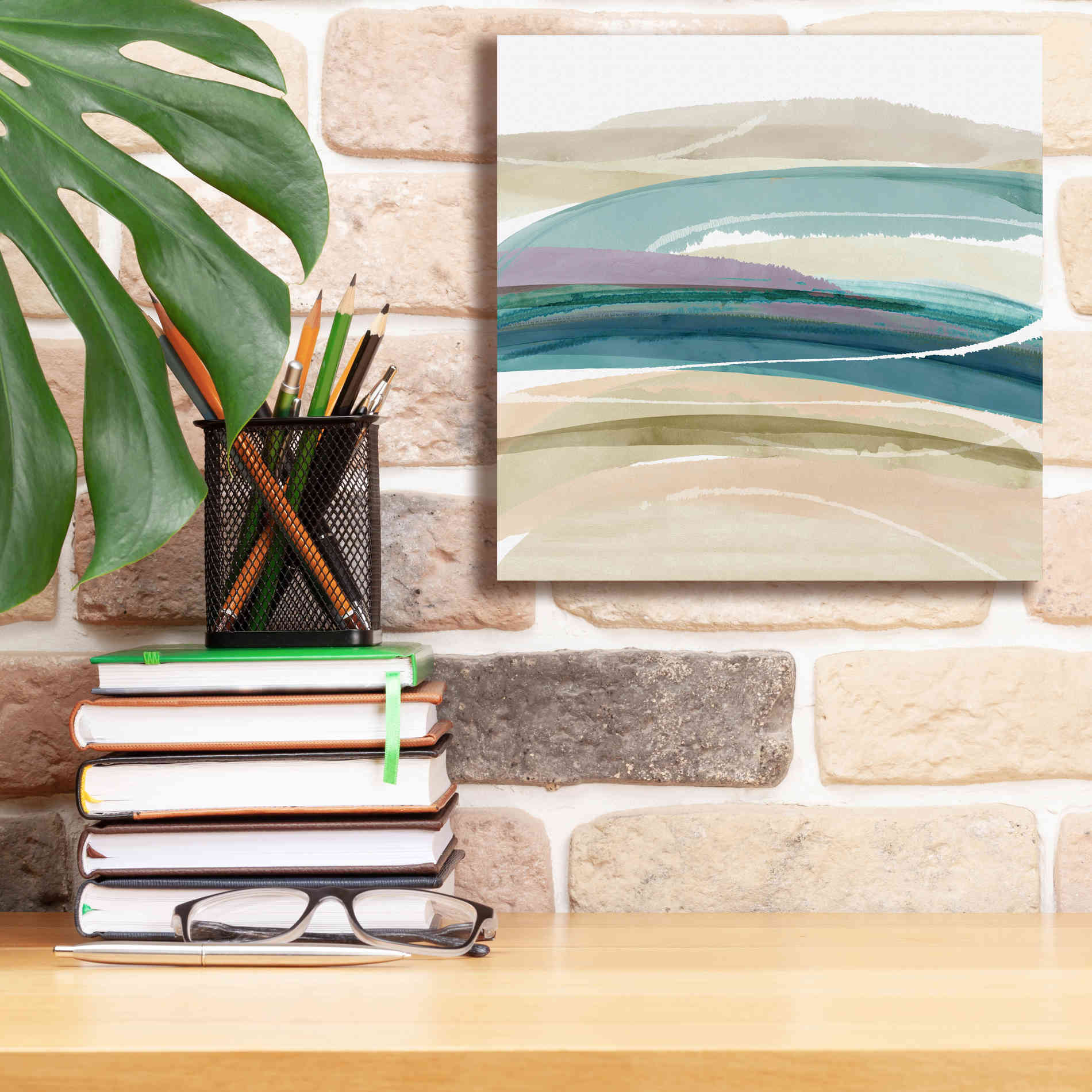 'Cirrus Flow III' by Flora Kouta Giclee Canvas Wall Art,12 x 12