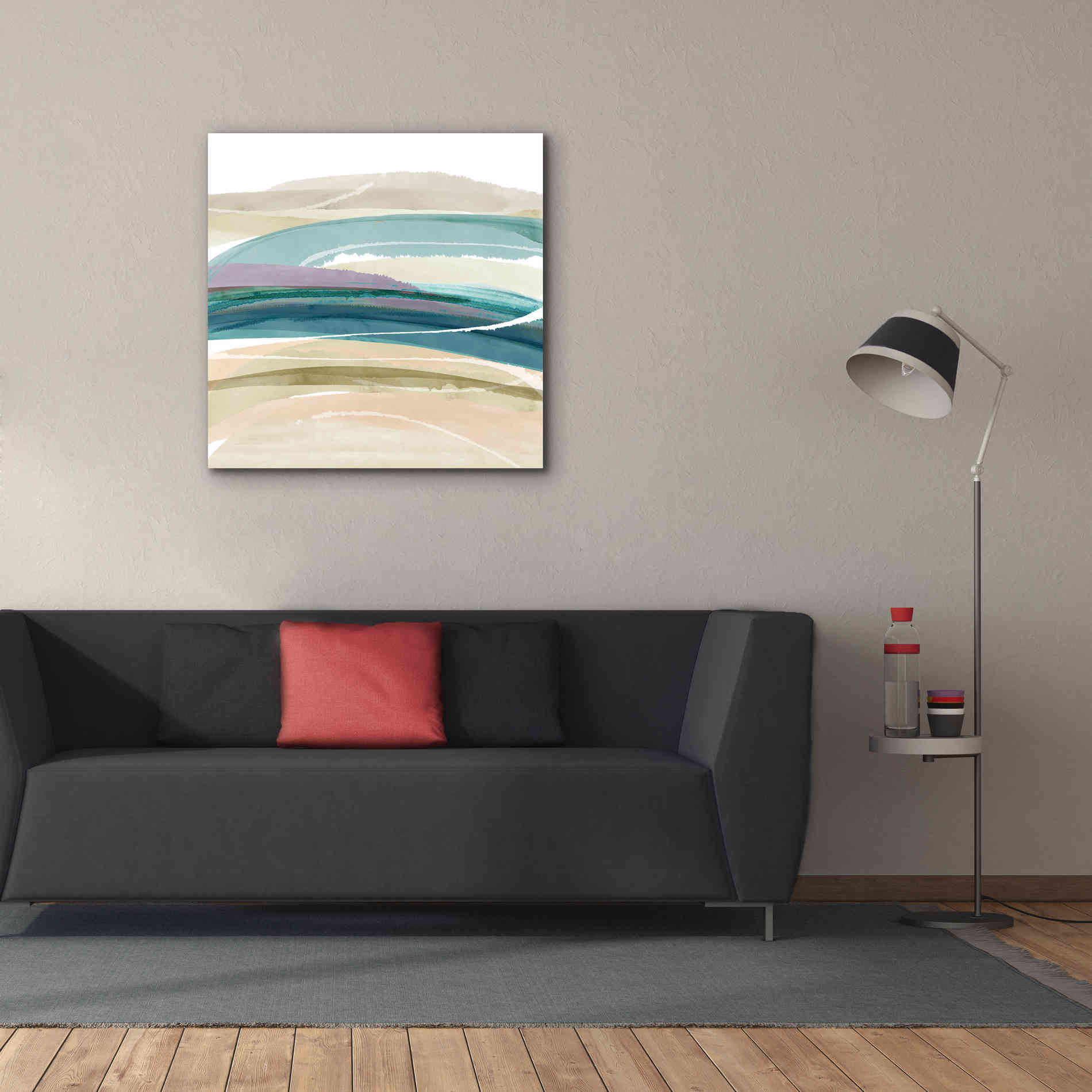 'Cirrus Flow III' by Flora Kouta Giclee Canvas Wall Art,37 x 37