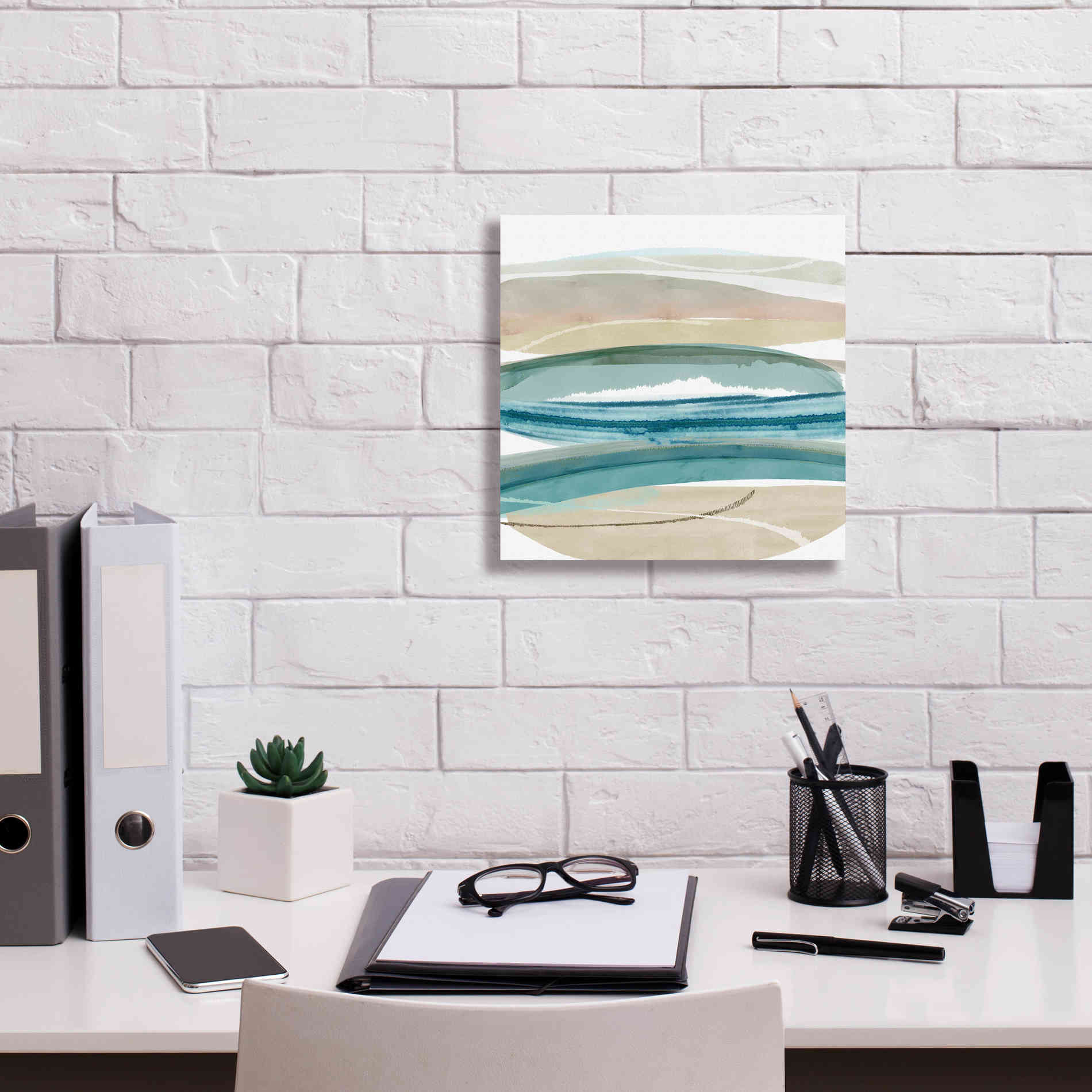 'Cirrus Flow IV' by Flora Kouta Giclee Canvas Wall Art,12 x 12