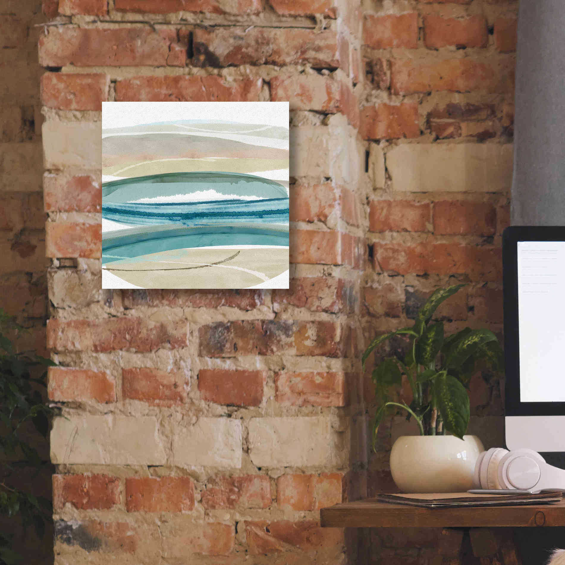 'Cirrus Flow IV' by Flora Kouta Giclee Canvas Wall Art,12 x 12