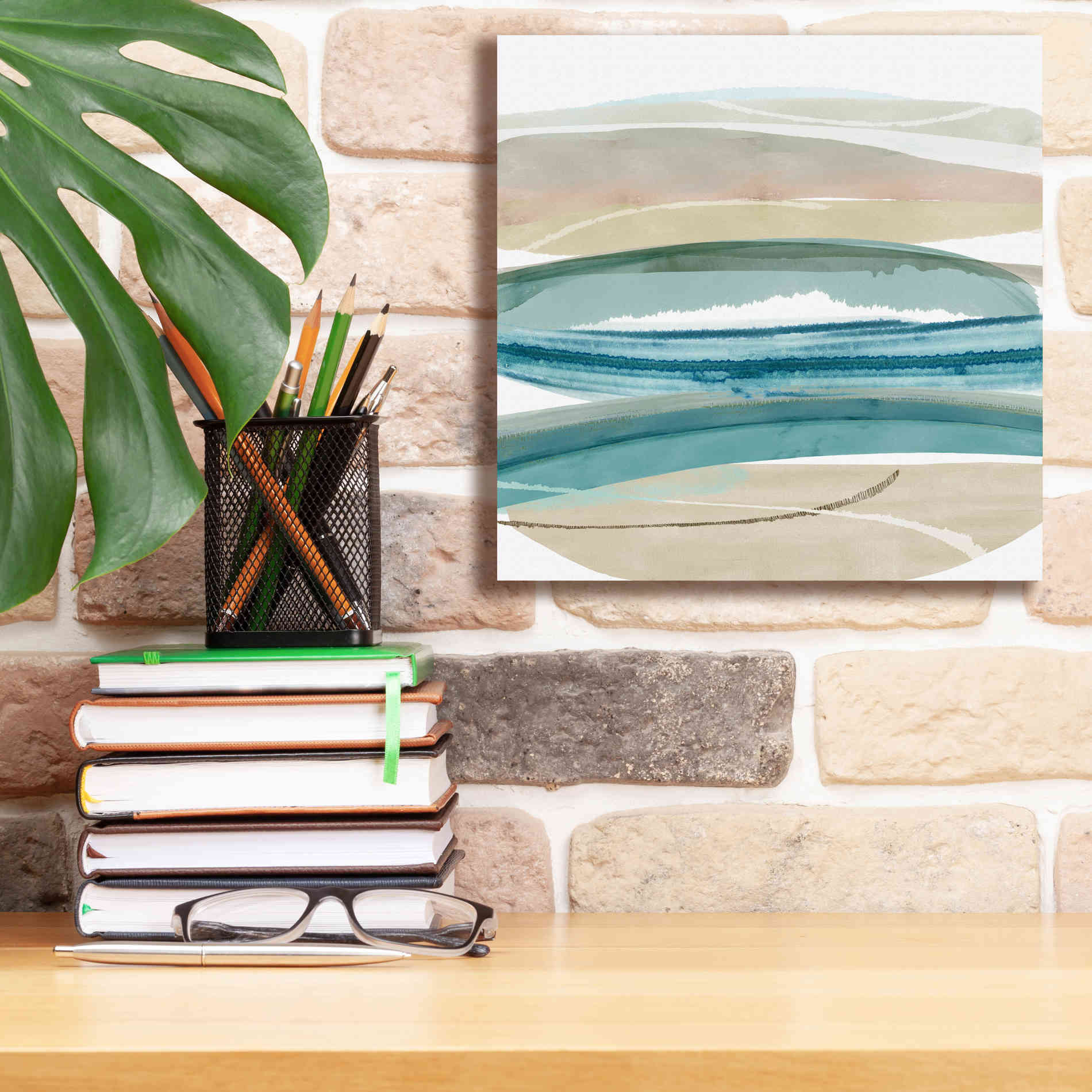 'Cirrus Flow IV' by Flora Kouta Giclee Canvas Wall Art,12 x 12