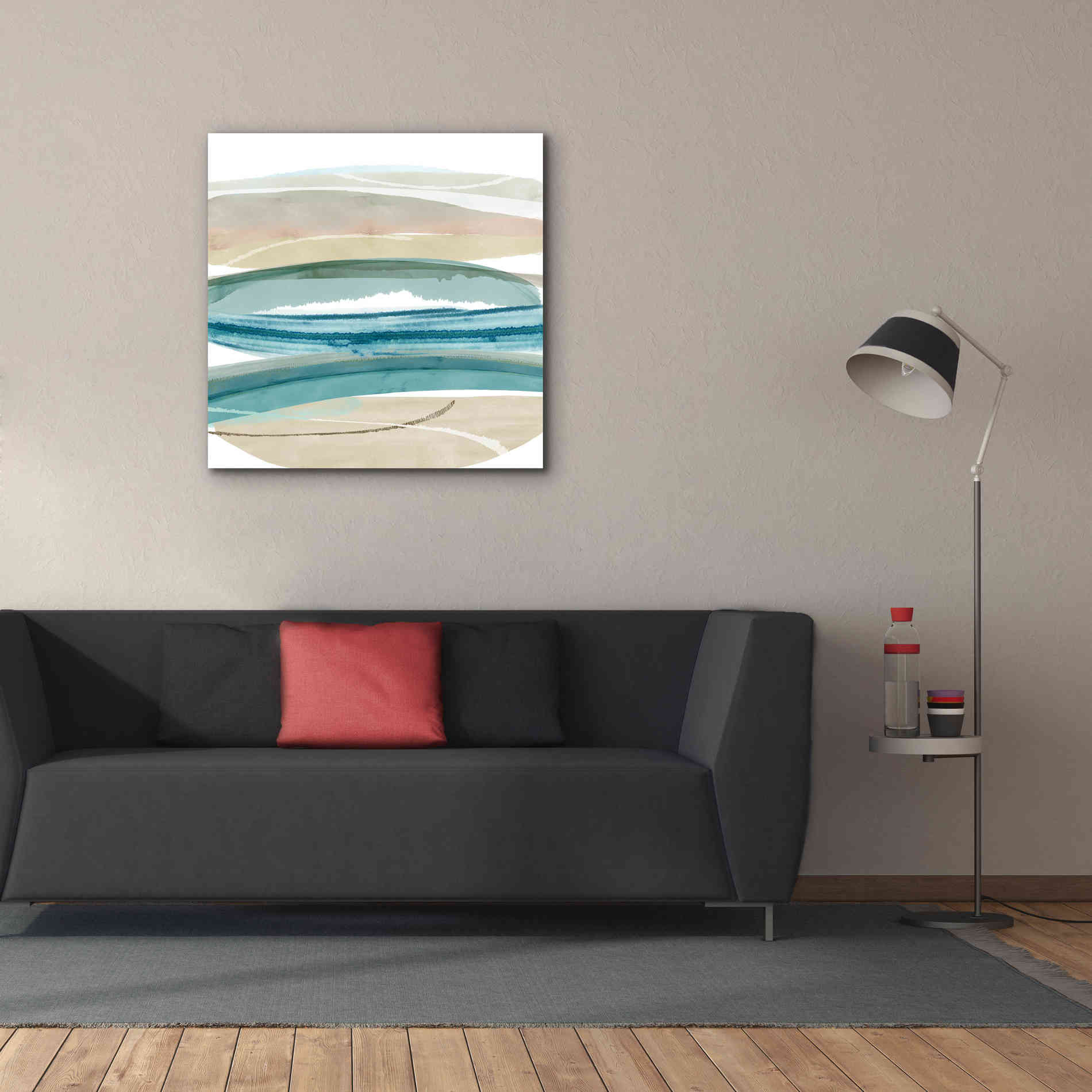 'Cirrus Flow IV' by Flora Kouta Giclee Canvas Wall Art,37 x 37