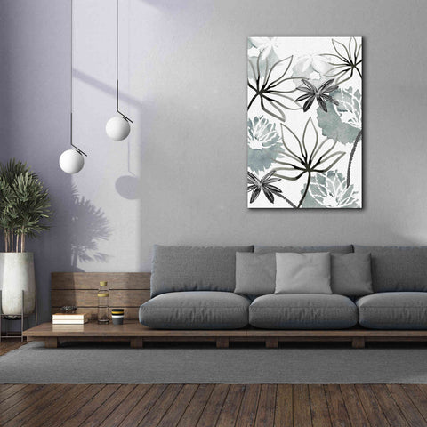 Image of 'Monochrome Flowers II' by Flora Kouta Giclee Canvas Wall Art,40 x 60
