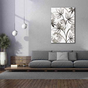 'Monochrome Flowers III' by Flora Kouta Giclee Canvas Wall Art,40 x 60
