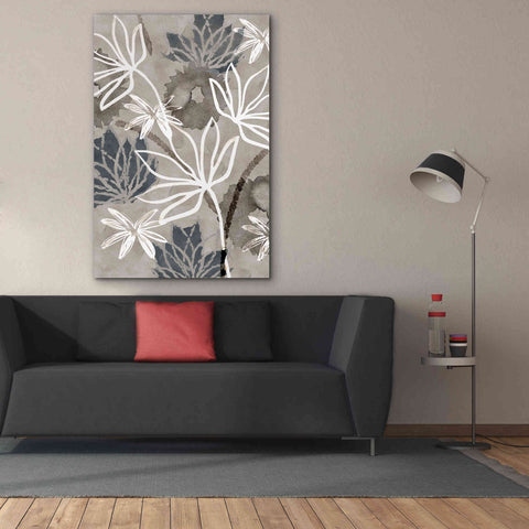 Image of 'Monochrome Flowers IV' by Flora Kouta Giclee Canvas Wall Art,40 x 60