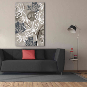 'Monochrome Flowers IV' by Flora Kouta Giclee Canvas Wall Art,40 x 60