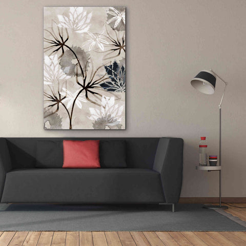 Image of 'Monochrome Flowers V' by Flora Kouta Giclee Canvas Wall Art,40 x 60