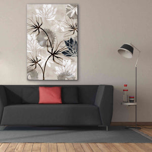 'Monochrome Flowers V' by Flora Kouta Giclee Canvas Wall Art,40 x 60