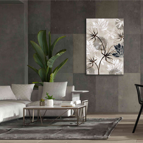 Image of 'Monochrome Flowers V' by Flora Kouta Giclee Canvas Wall Art,40 x 60