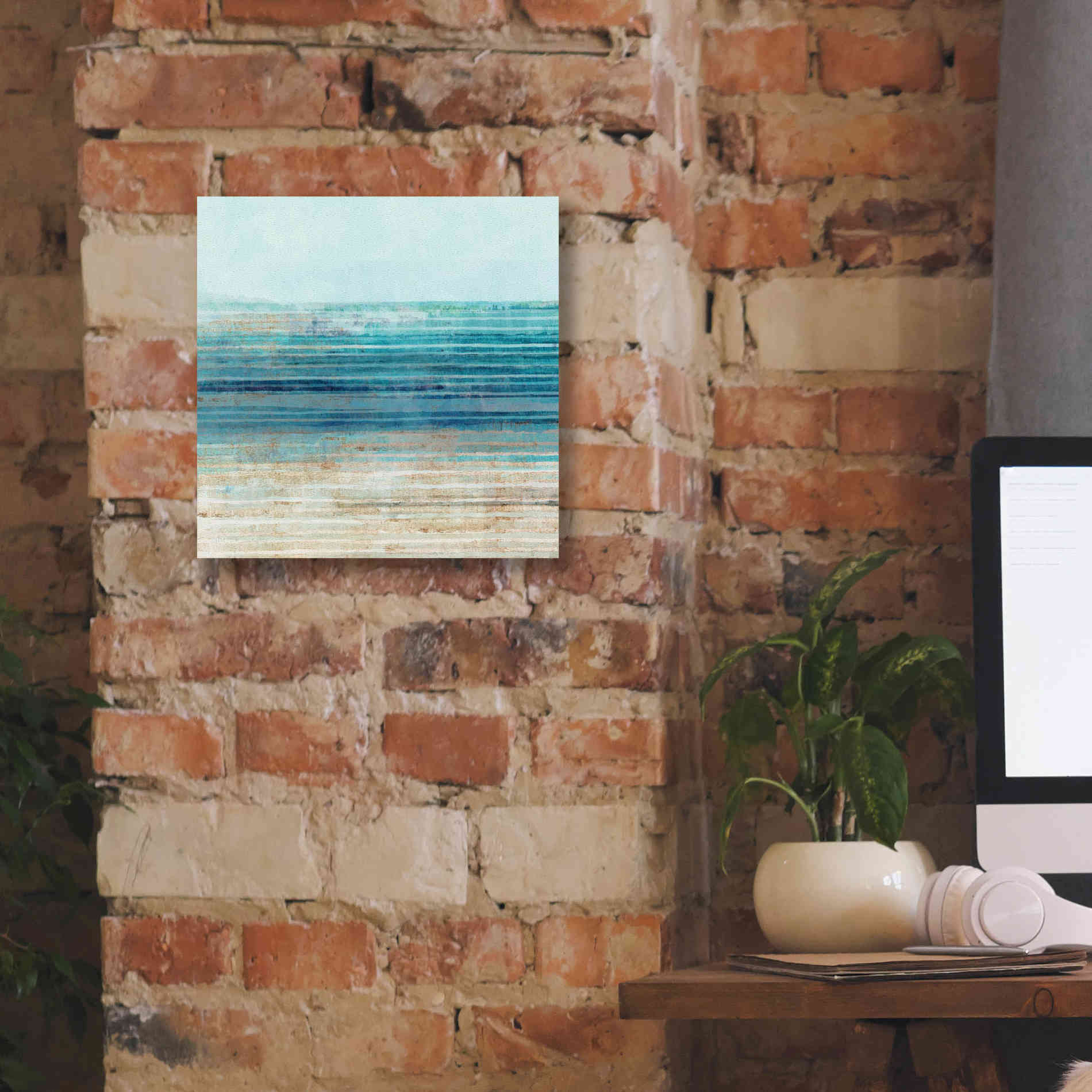 'Ocean Daydream I' by Flora Kouta Giclee Canvas Wall Art,12 x 12