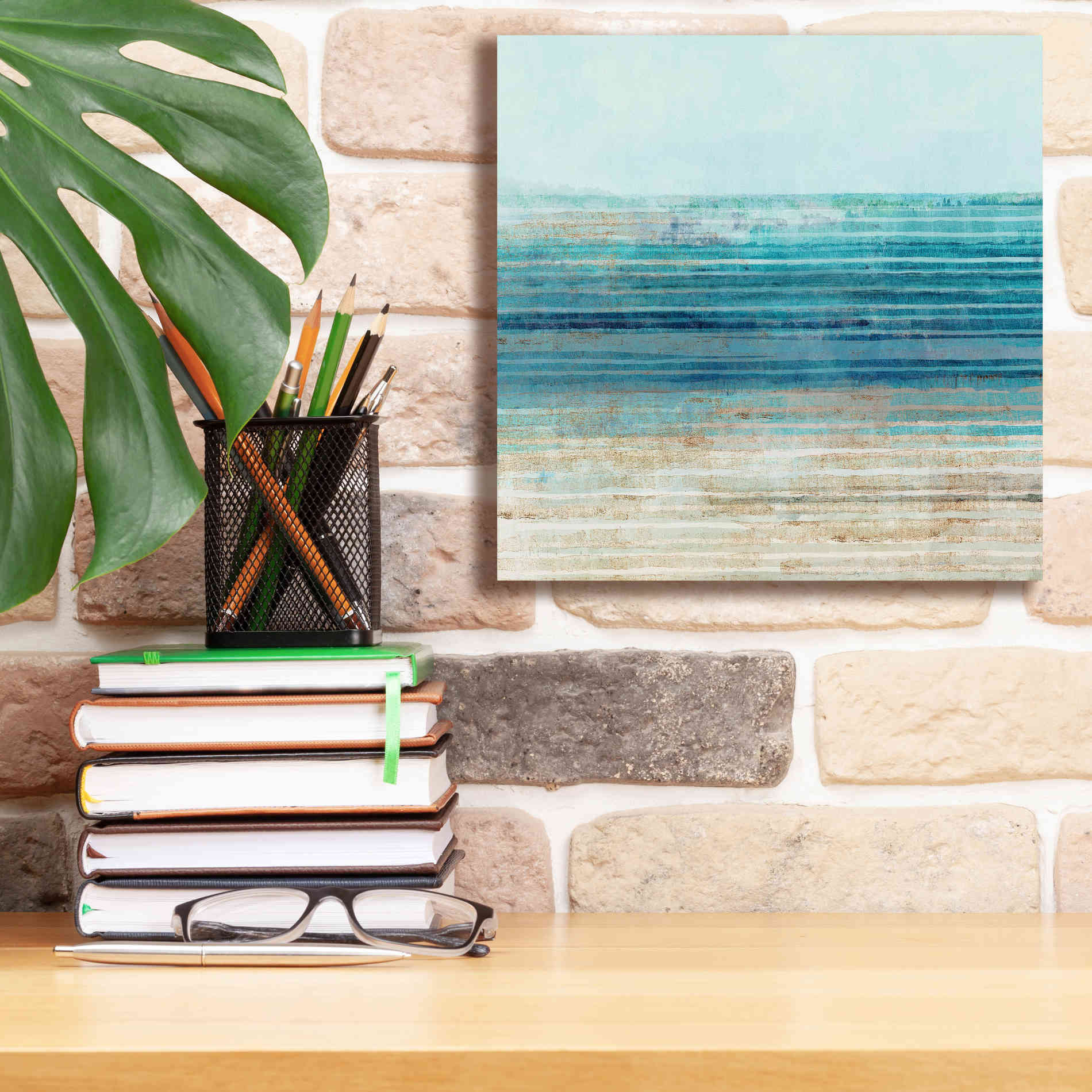 'Ocean Daydream I' by Flora Kouta Giclee Canvas Wall Art,12 x 12