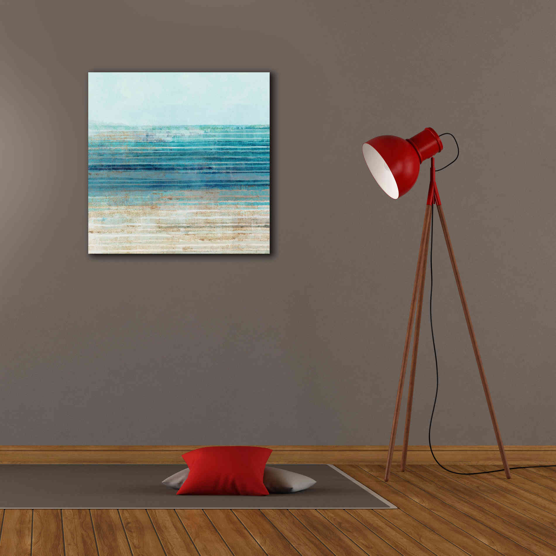 'Ocean Daydream I' by Flora Kouta Giclee Canvas Wall Art,26 x 26