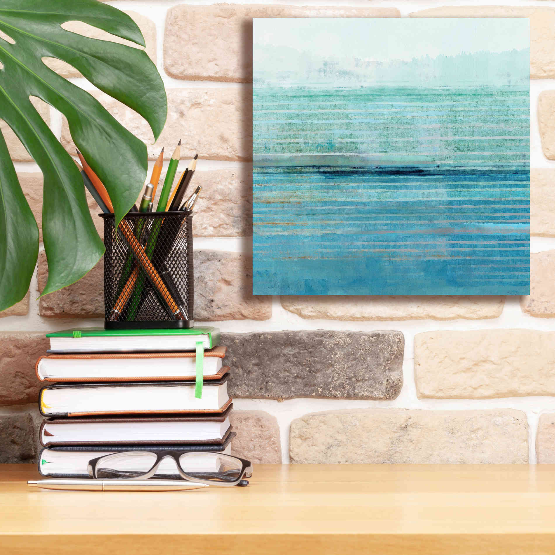 'Ocean Daydream II' by Flora Kouta Giclee Canvas Wall Art,12 x 12