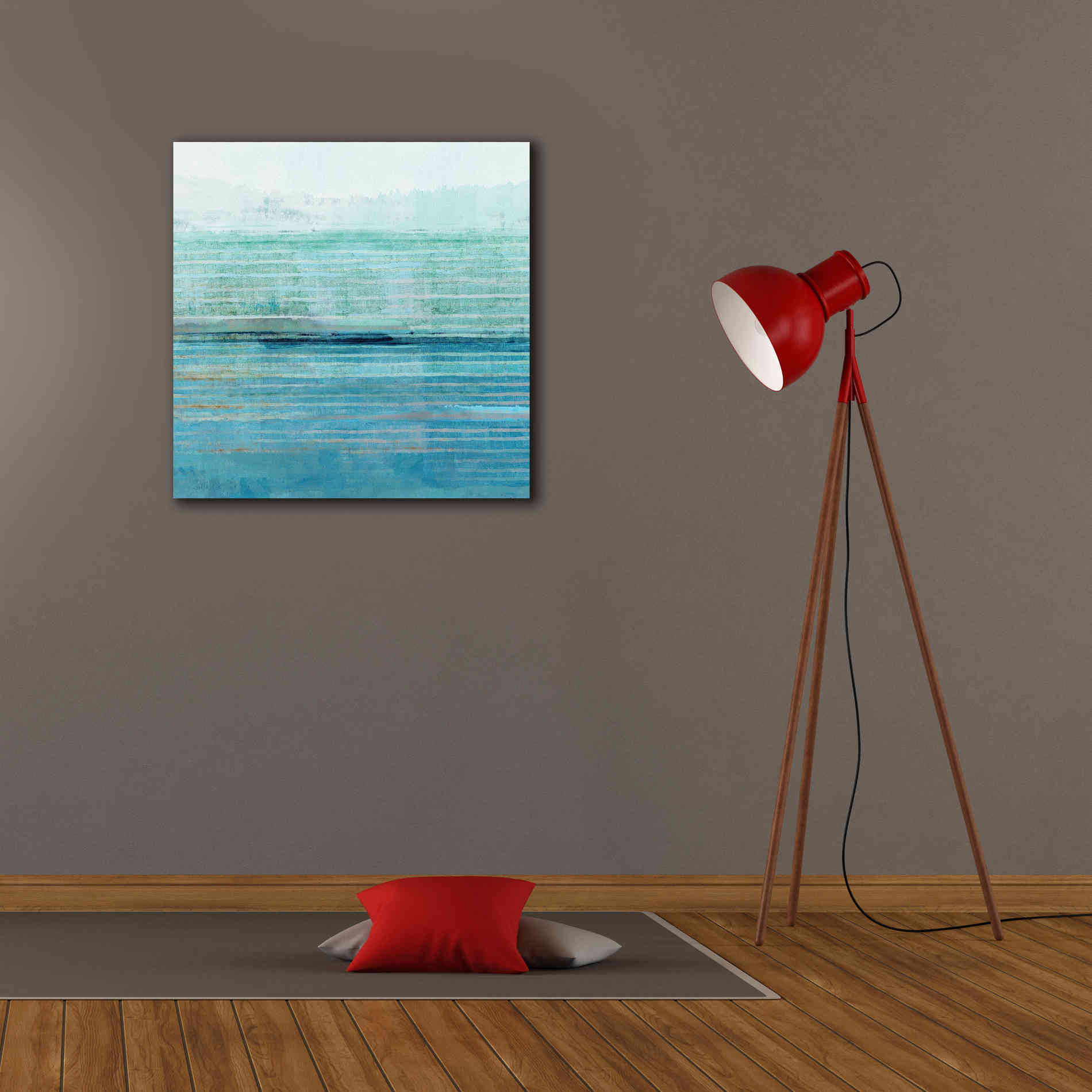 'Ocean Daydream II' by Flora Kouta Giclee Canvas Wall Art,26 x 26