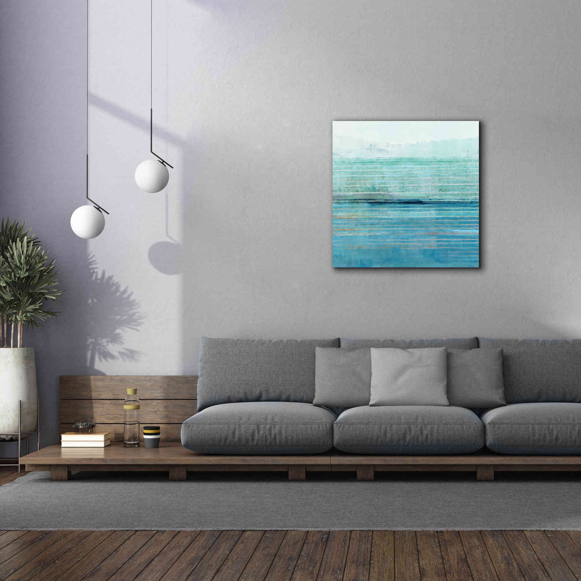 'Ocean Daydream II' by Flora Kouta Giclee Canvas Wall Art,37 x 37