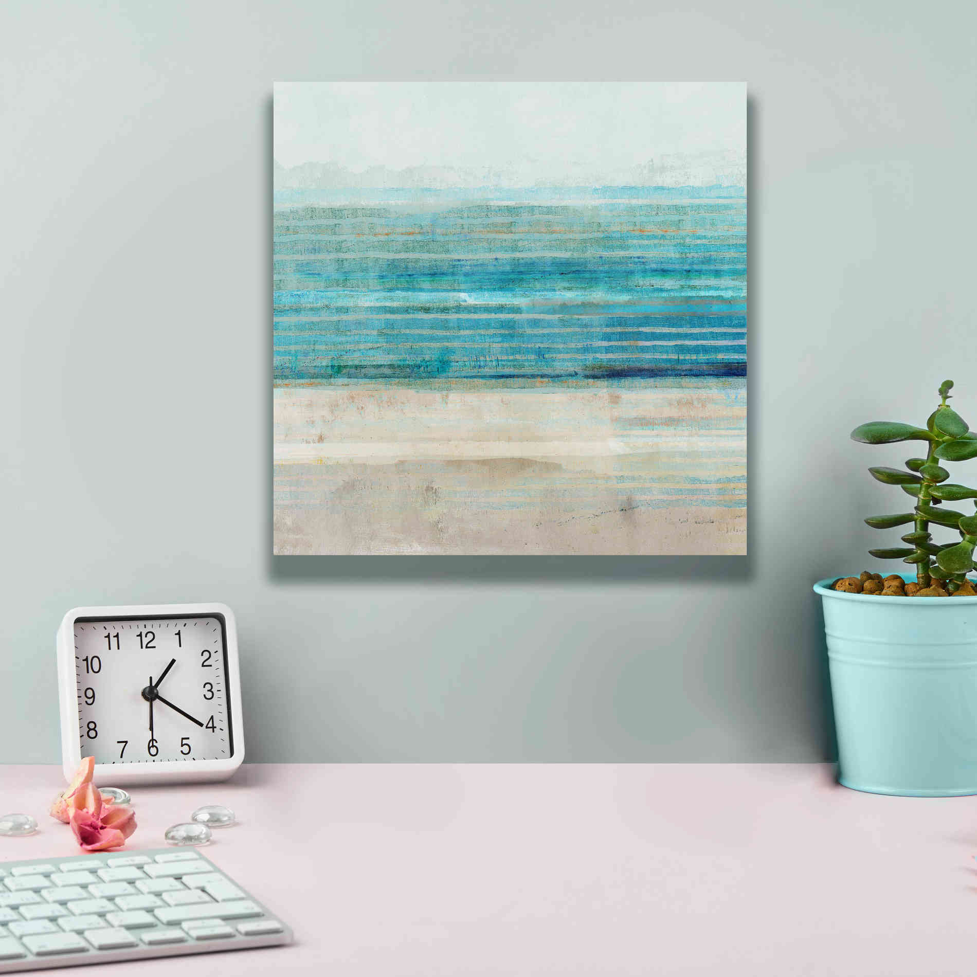 'Ocean Daydream III' by Flora Kouta Giclee Canvas Wall Art,12 x 12