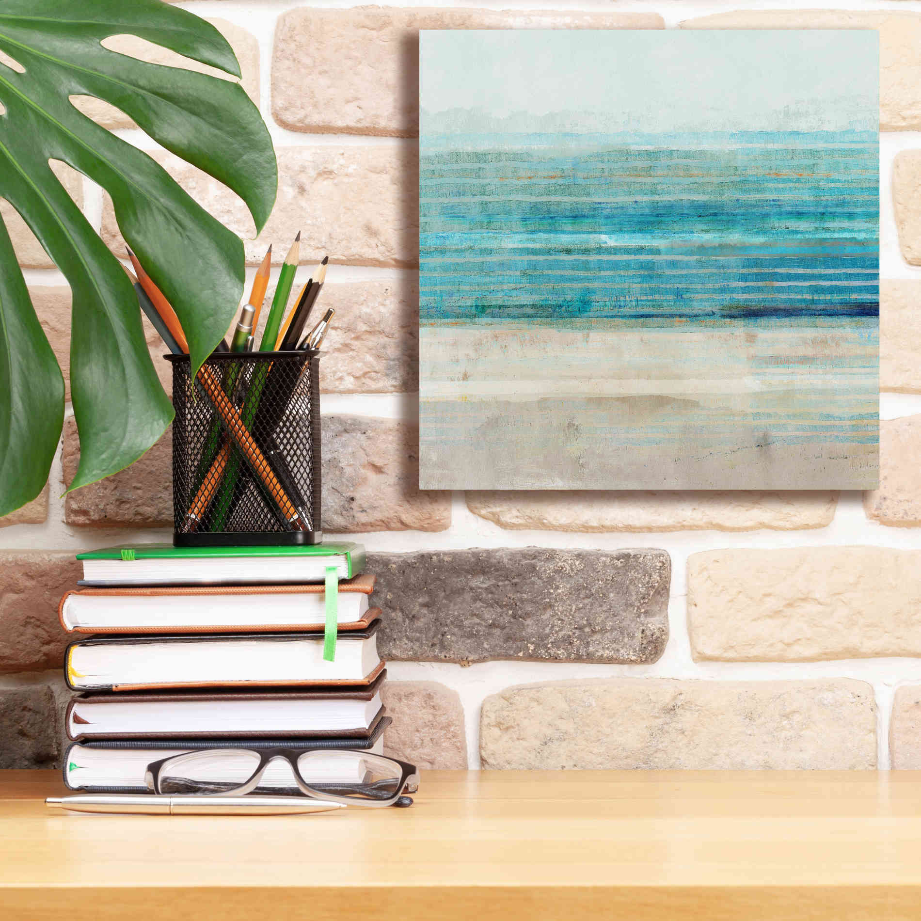 'Ocean Daydream III' by Flora Kouta Giclee Canvas Wall Art,12 x 12