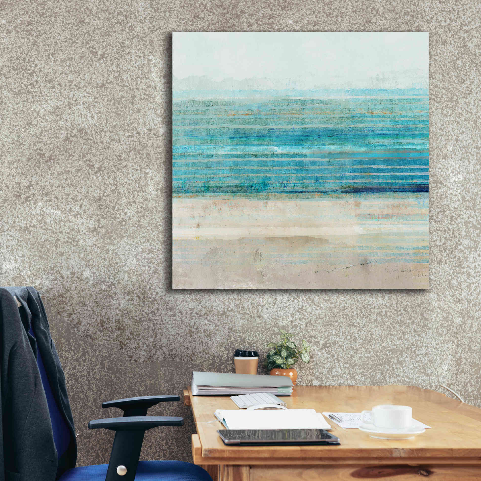 'Ocean Daydream III' by Flora Kouta Giclee Canvas Wall Art,37 x 37