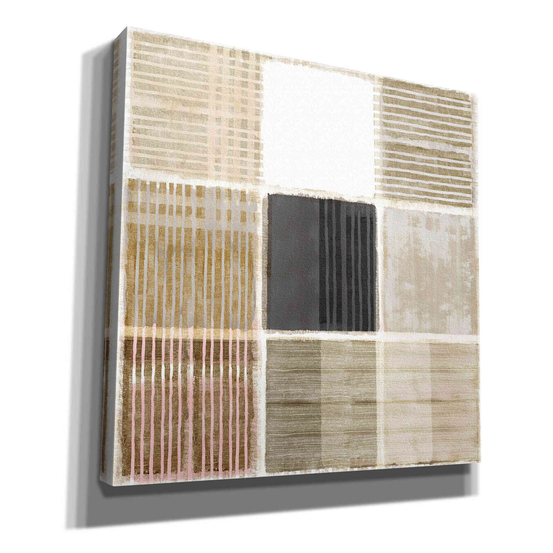 'Natural Patchwork I' by Flora Kouta Giclee Canvas Wall Art