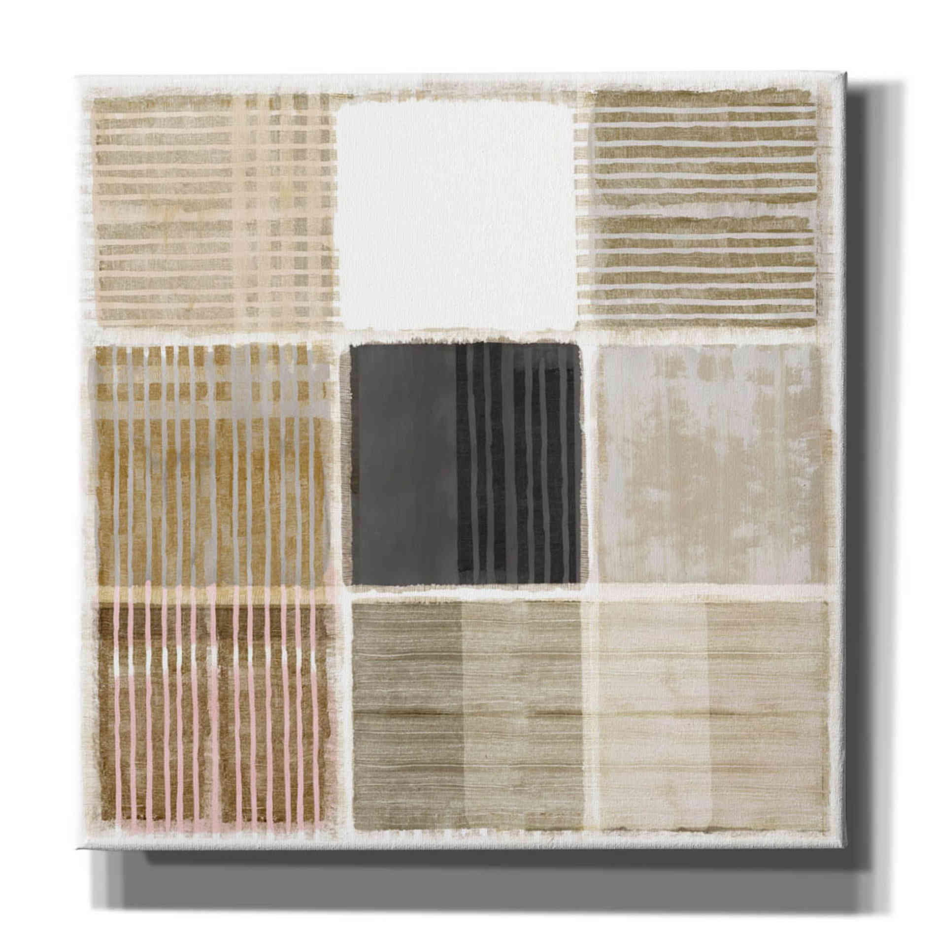 'Natural Patchwork I' by Flora Kouta Giclee Canvas Wall Art