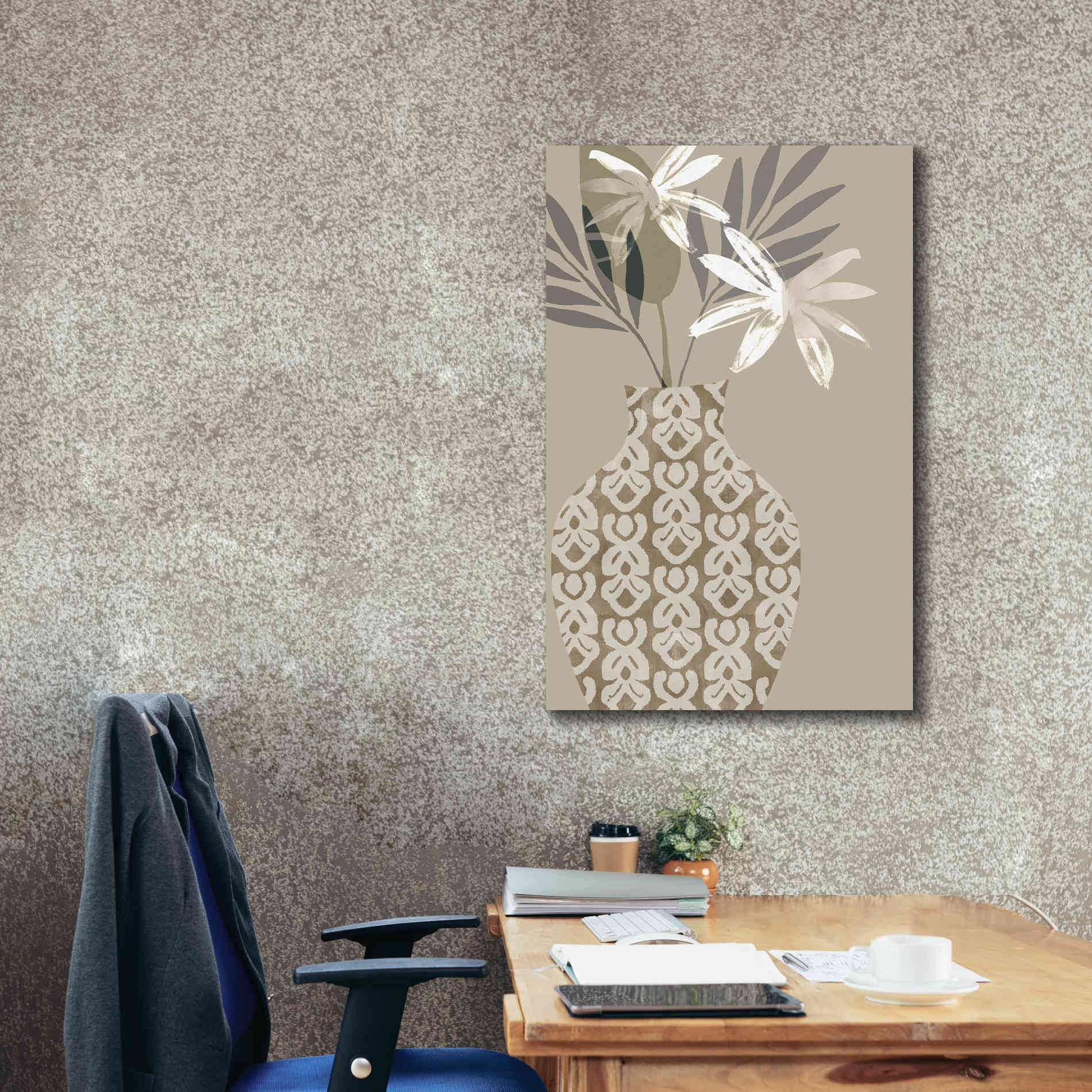 'Decorative Vase I' by Flora Kouta Giclee Canvas Wall Art,26 x 40