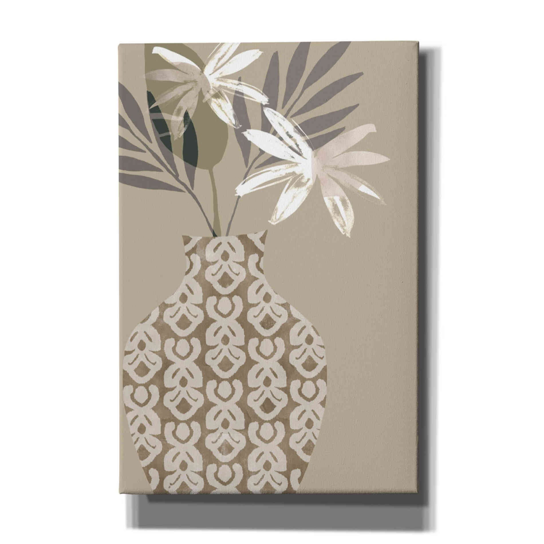 'Decorative Vase I' by Flora Kouta Giclee Canvas Wall Art