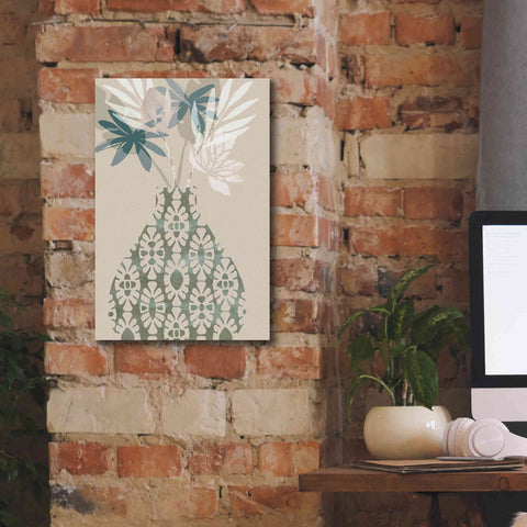 Image of 'Decorative Vase II' by Flora Kouta Giclee Canvas Wall Art,12 x 18