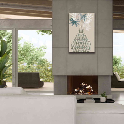 Image of 'Decorative Vase II' by Flora Kouta Giclee Canvas Wall Art,26 x 40