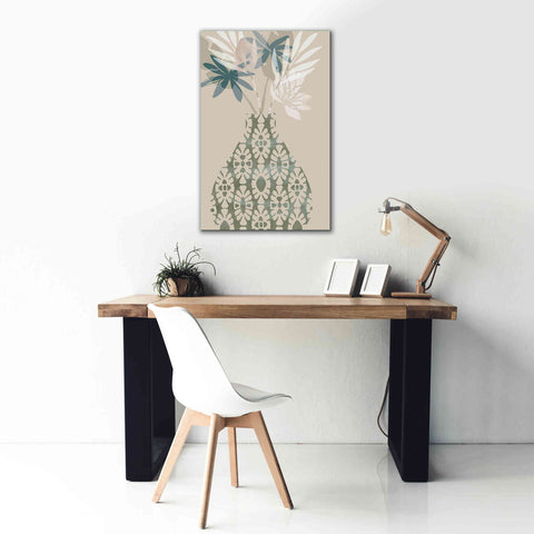 Image of 'Decorative Vase II' by Flora Kouta Giclee Canvas Wall Art,26 x 40