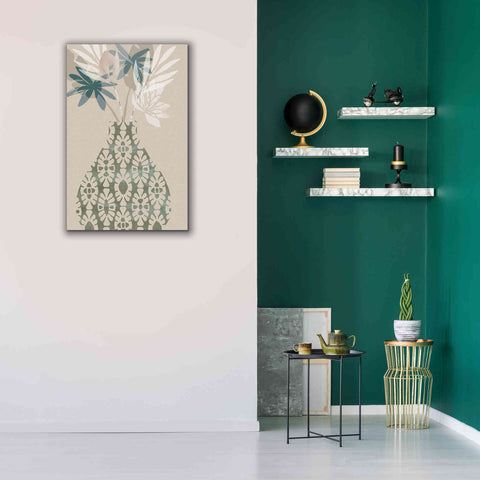 Image of 'Decorative Vase II' by Flora Kouta Giclee Canvas Wall Art,26 x 40