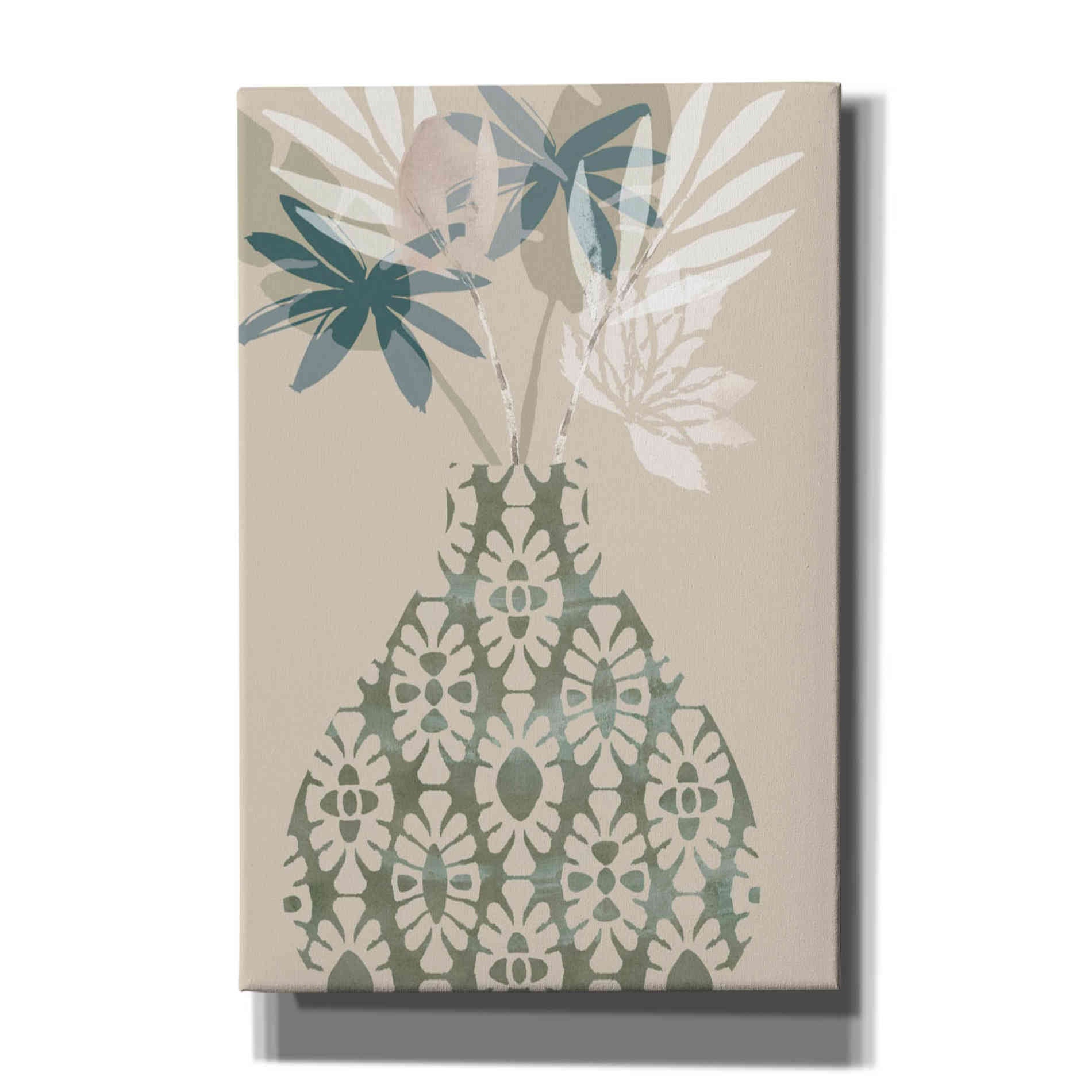 'Decorative Vase II' by Flora Kouta Giclee Canvas Wall Art