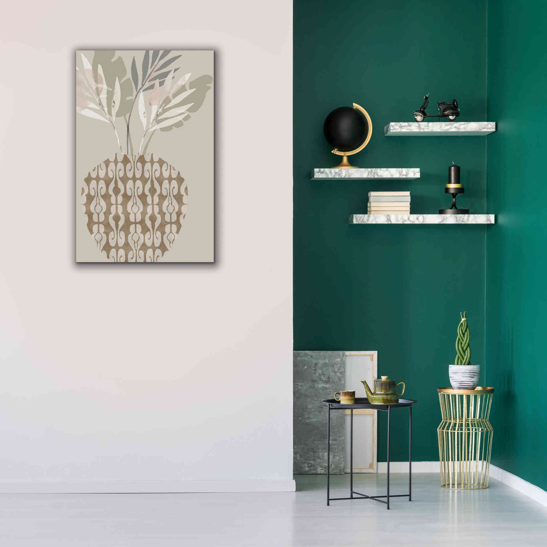 'Decorative Vase III' by Flora Kouta Giclee Canvas Wall Art,26 x 40