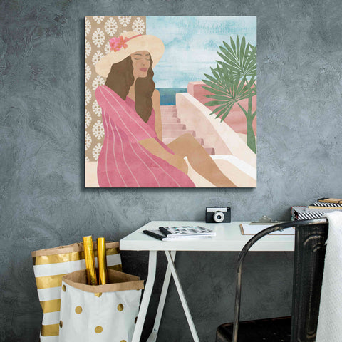 Image of 'Mediterranean Holiday II' by Flora Kouta Giclee Canvas Wall Art,26 x 26