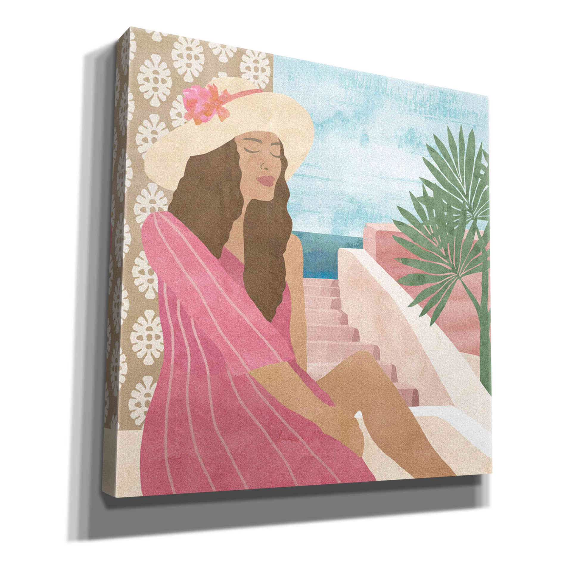 'Mediterranean Holiday II' by Flora Kouta Giclee Canvas Wall Art