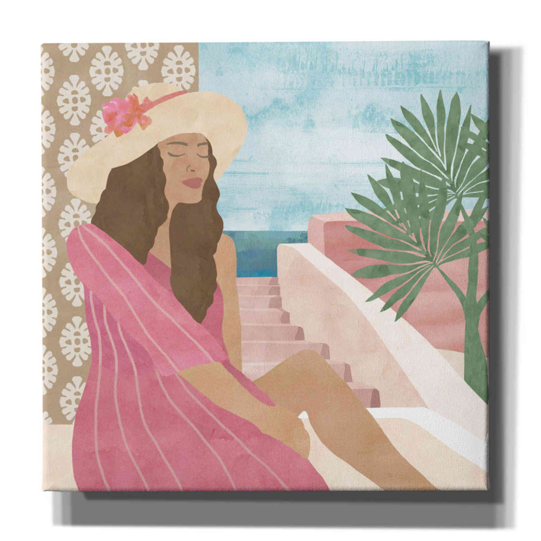 'Mediterranean Holiday II' by Flora Kouta Giclee Canvas Wall Art